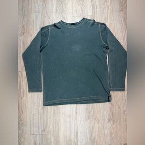 Agave Denim Supima Cotton Long Sleeve Thermal Top Shark AgaveLux Mens Size L